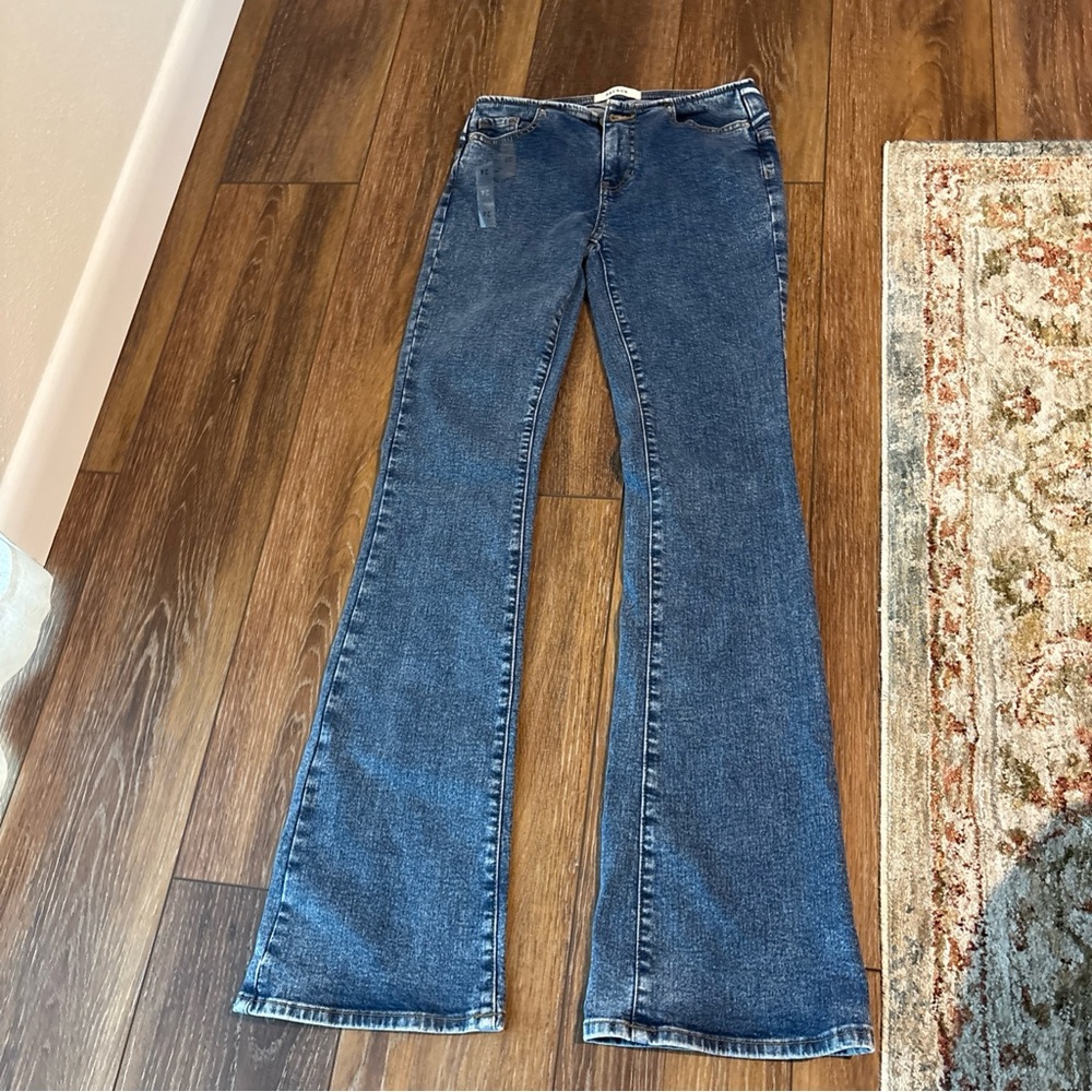 PacSun womens Y2K style nowasteband Butterfly Lowrise bootcut Jeans SZ 24